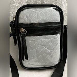 Madden Girl Black & clear Crossbody Bag